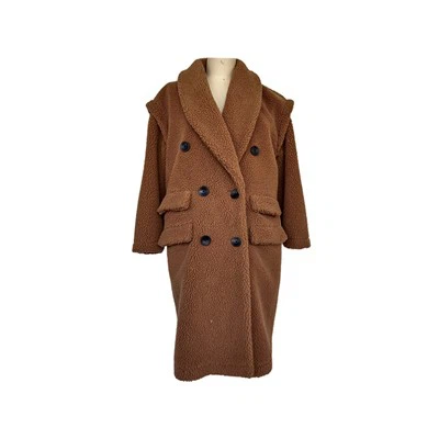 ロングライン シェルパ ジャケット ダブルブレスト