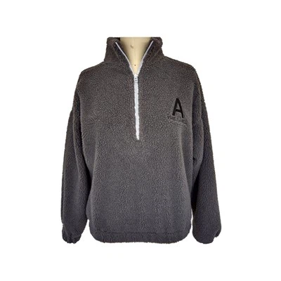 プルオーバー シェルパ ジャケット グレー